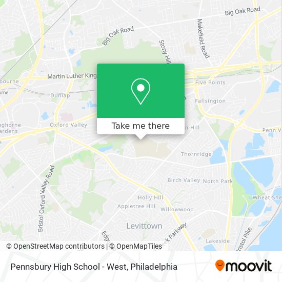 Pennsbury High School - West map
