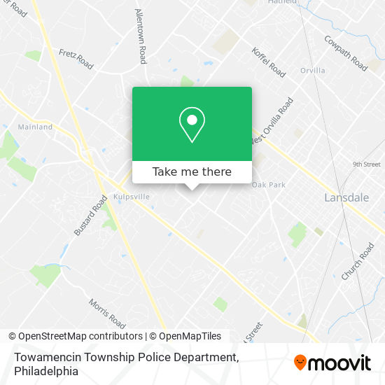 Towamencin Township Police Department map