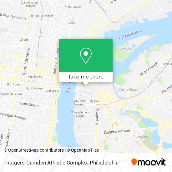 Rutgers-Camden Athletic Complex map