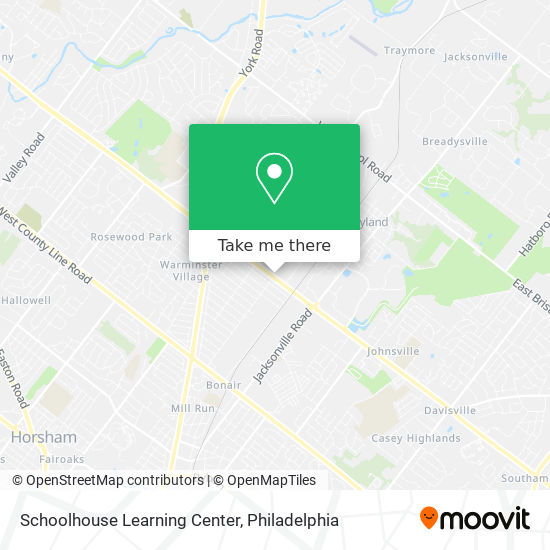 Schoolhouse Learning Center map