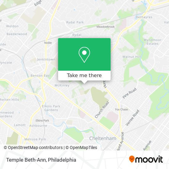 Mapa de Temple Beth-Ann