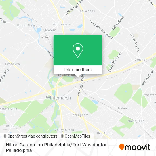 Mapa de Hilton Garden Inn Philadelphia / Fort Washington