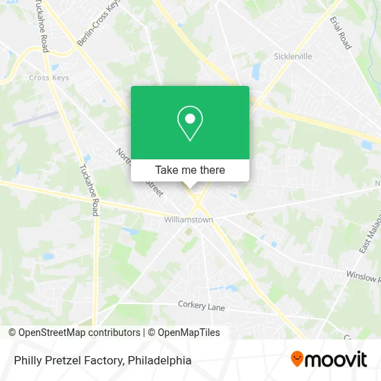 Philly Pretzel Factory map