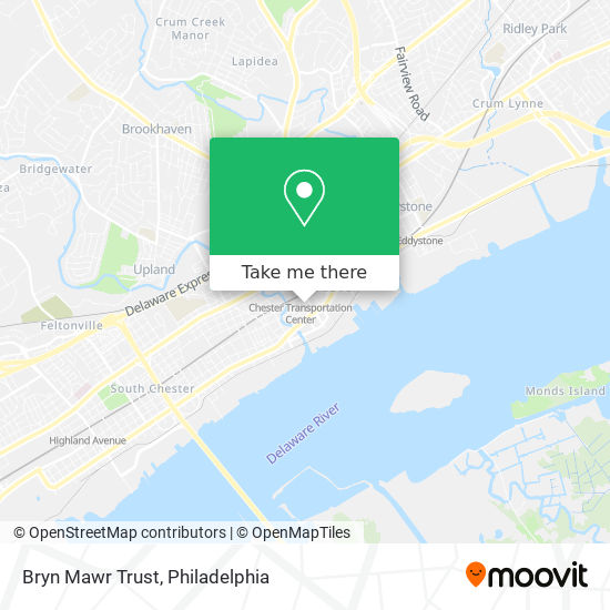 Bryn Mawr Trust map