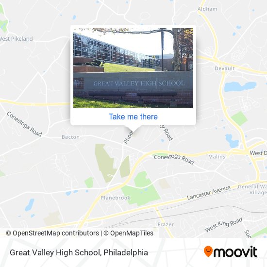 Mapa de Great Valley High School