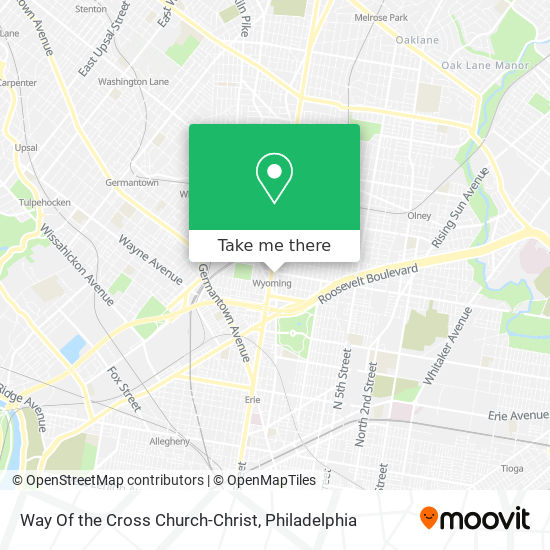 Way Of the Cross Church-Christ map