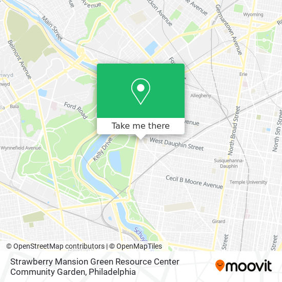 Strawberry Mansion Green Resource Center Community Garden map