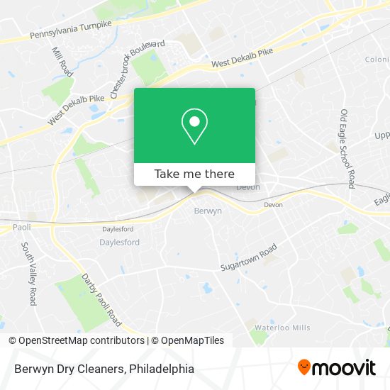 Berwyn Dry Cleaners map