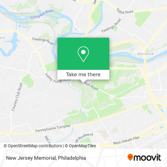 Mapa de New Jersey Memorial