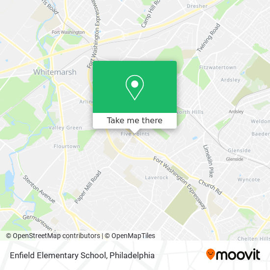 Mapa de Enfield Elementary School