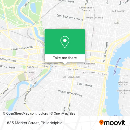 1835 Market Street map