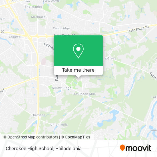 Mapa de Cherokee High School