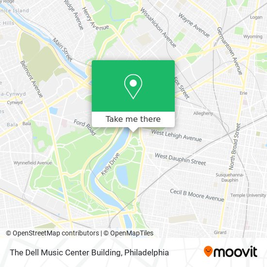 The Dell Music Center Building map