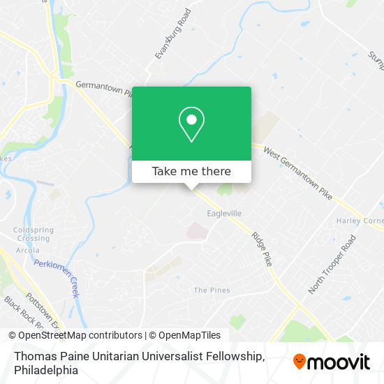 Mapa de Thomas Paine Unitarian Universalist Fellowship