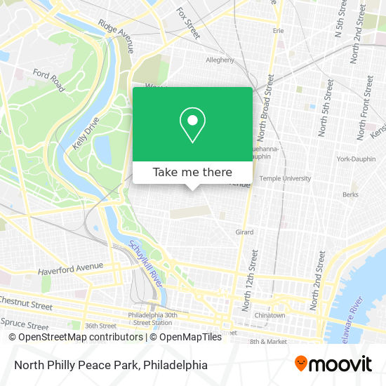 North Philly Peace Park map
