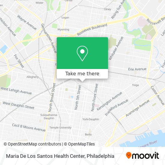Mapa de Maria De Los Santos Health Center