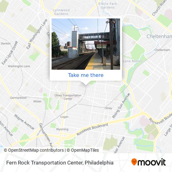 Mapa de Fern Rock Transportation Center