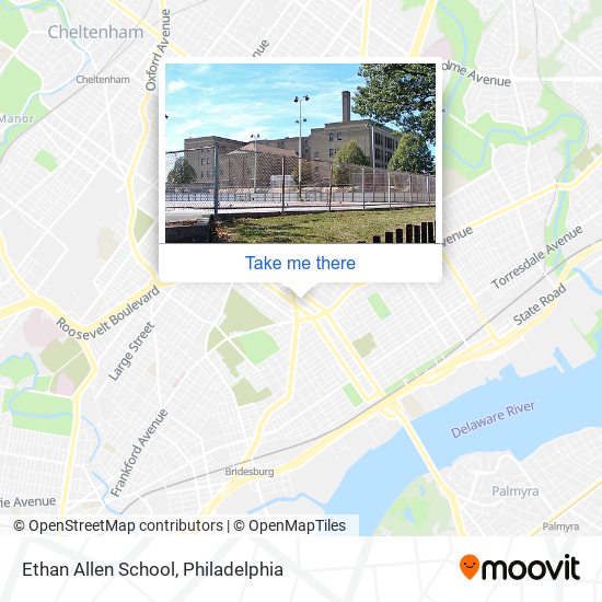 Ethan Allen School map