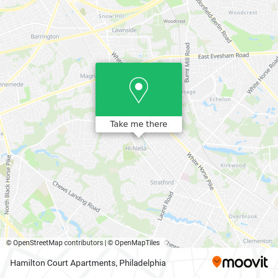 Mapa de Hamilton Court Apartments