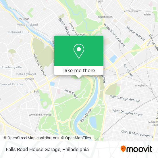 Mapa de Falls Road House Garage