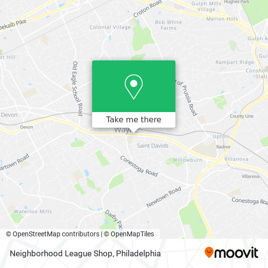 Neighborhood League Shop map