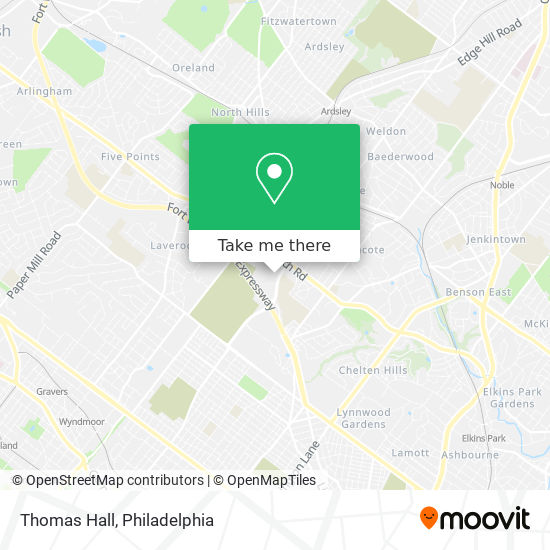 Thomas Hall map