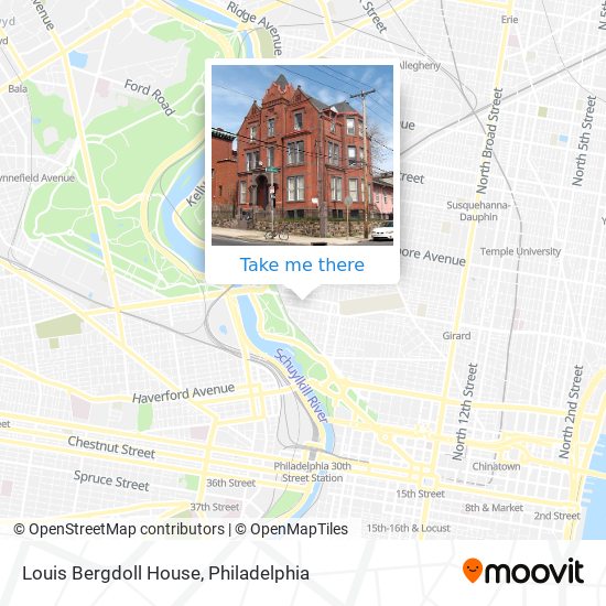 Louis Bergdoll House map