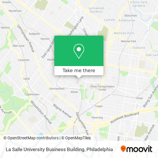 La Salle University Business Building map