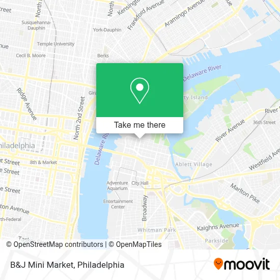 B&J Mini Market map