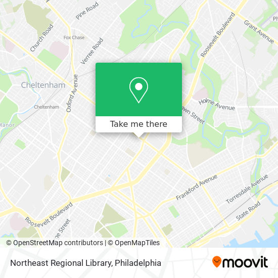 Northeast Regional Library map