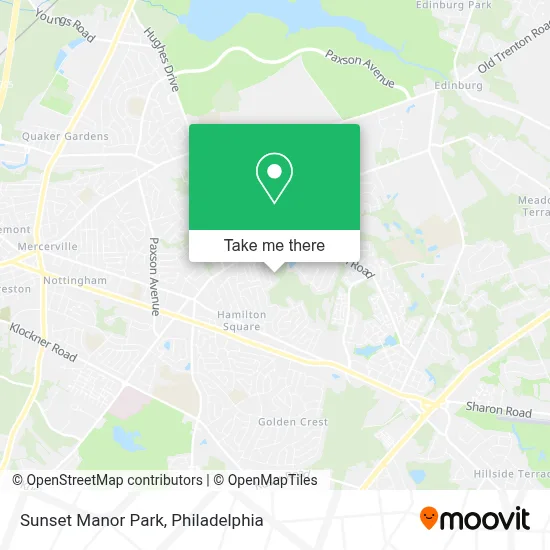 Sunset Manor Park map