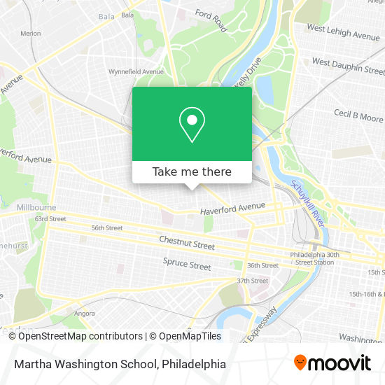 Mapa de Martha Washington School