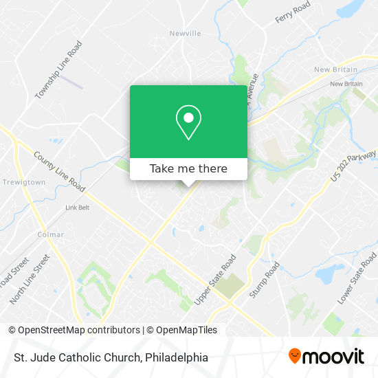 St. Jude Catholic Church map