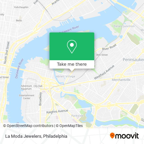 La Moda Jewelers map