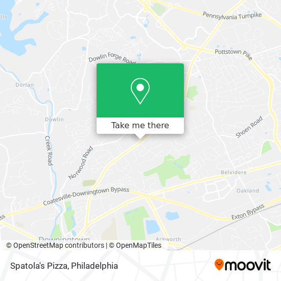 Spatola's Pizza map