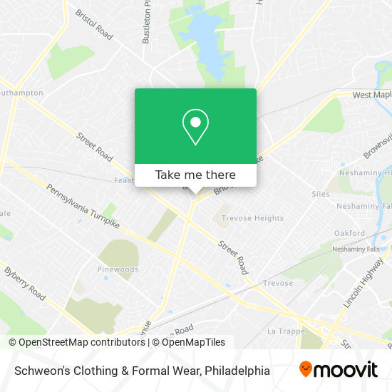 Schweon's Clothing & Formal Wear map