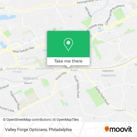 Mapa de Valley Forge Opticians