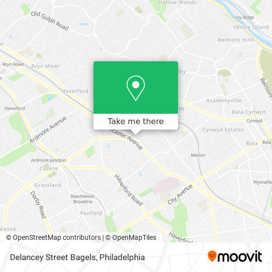Mapa de Delancey Street Bagels