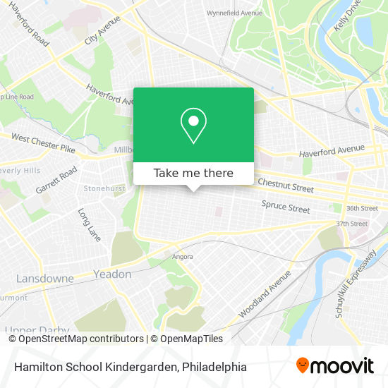 Hamilton School Kindergarden map
