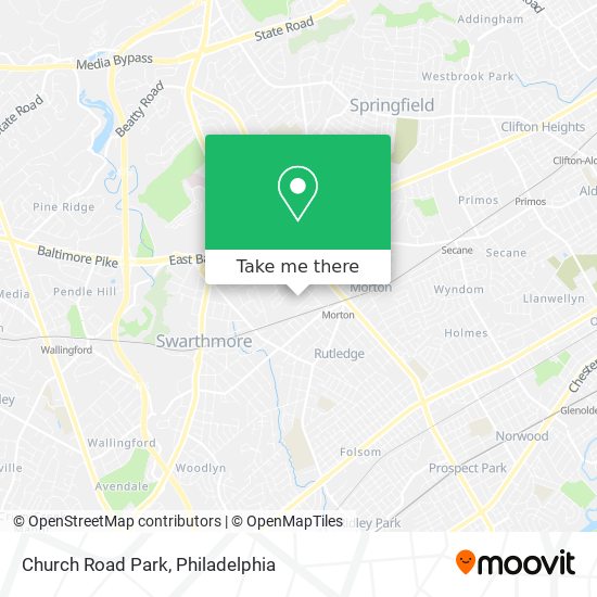 Church Road Park map