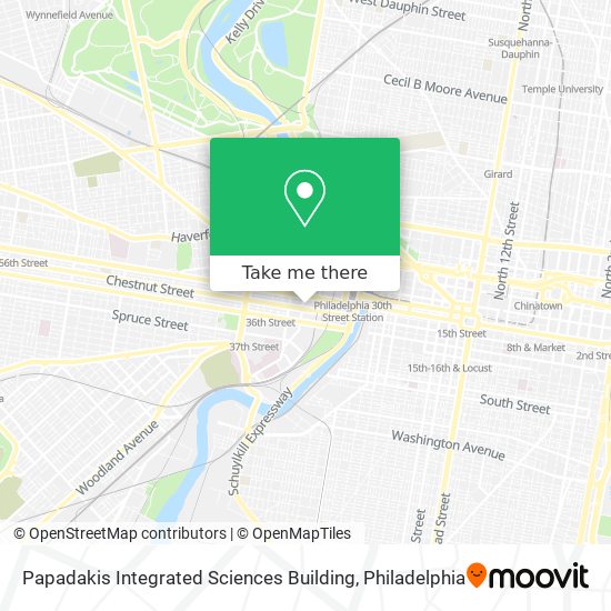 Mapa de Papadakis Integrated Sciences Building