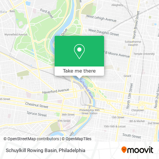 Schuylkill Rowing Basin map