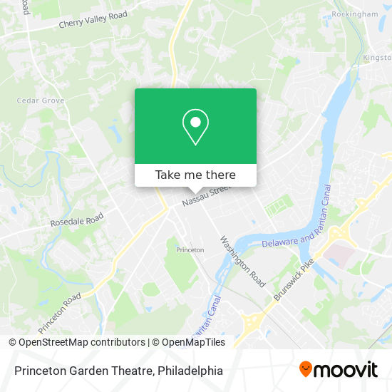 Princeton Garden Theatre map
