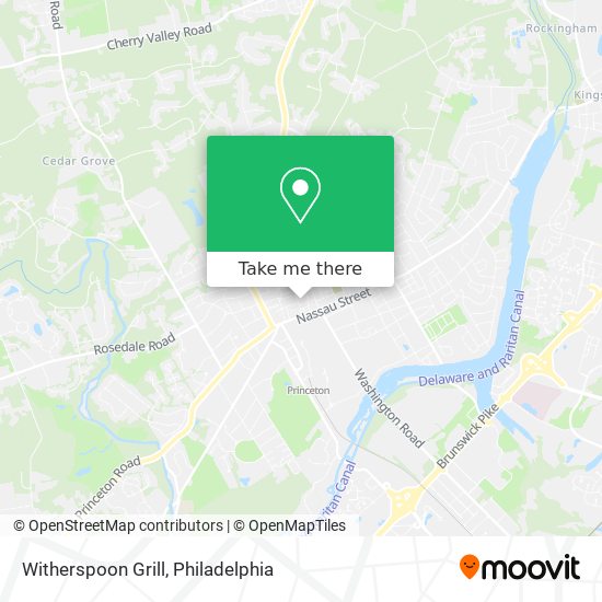 Witherspoon Grill map