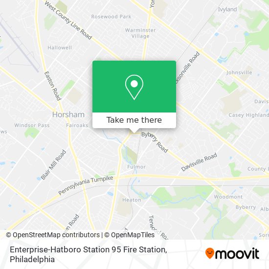 Enterprise-Hatboro Station 95 Fire Station map