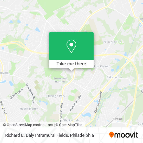 Mapa de Richard E. Daly Intramural Fields