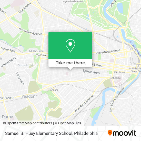 Samuel B. Huey Elementary School map