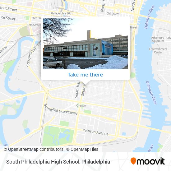 South Philadelphia High School map