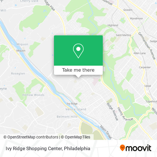 Ivy Ridge Shopping Center map
