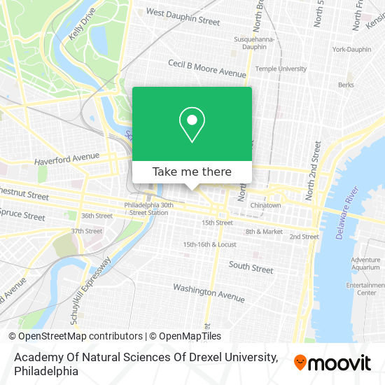 Mapa de Academy Of Natural Sciences Of Drexel University